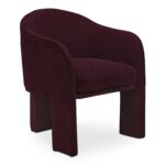 Clara Dining Chair Performance Fabric Plum EH-1116-38 EH 1116 38 01