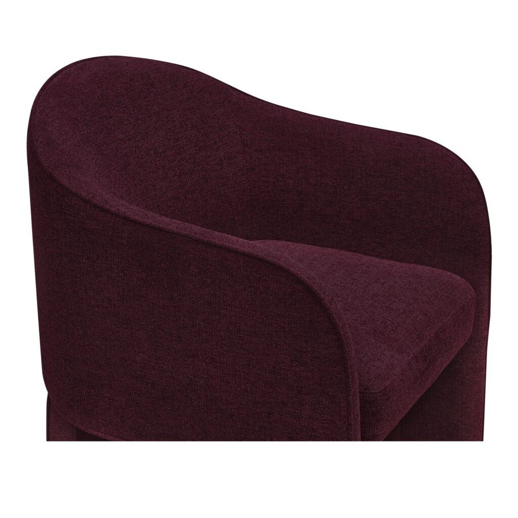 Clara Dining Chair Performance Fabric Plum - Image 5