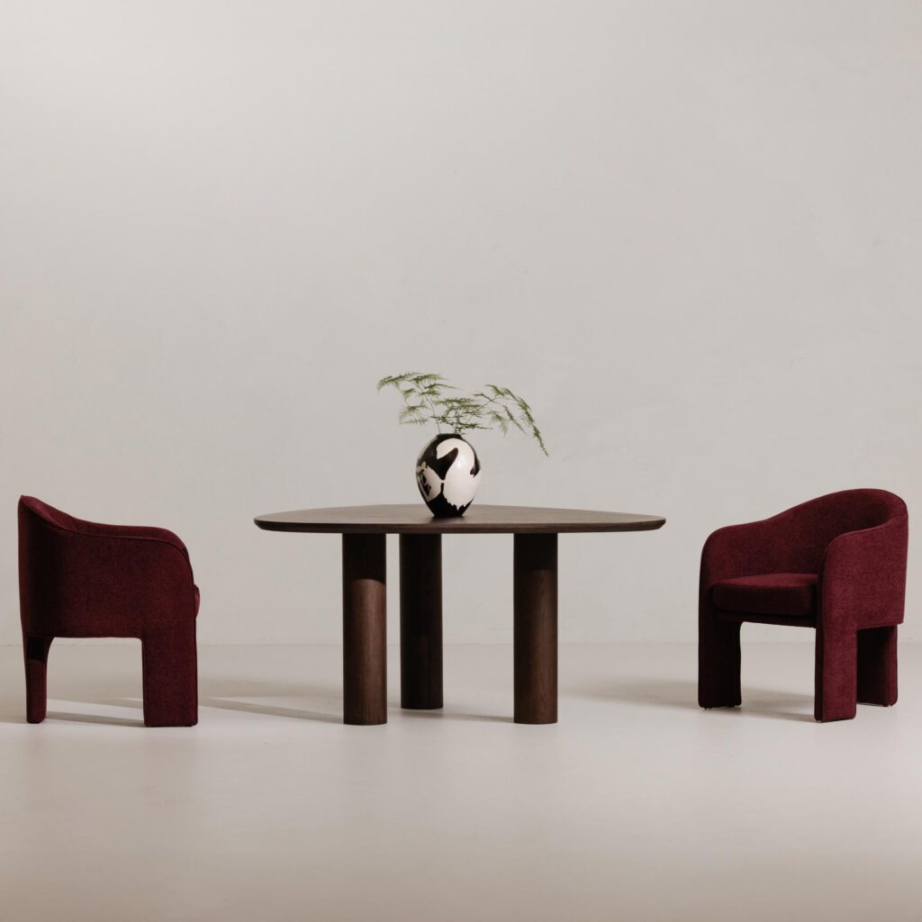 Clara Dining Chair Performance Fabric Plum - Image 7