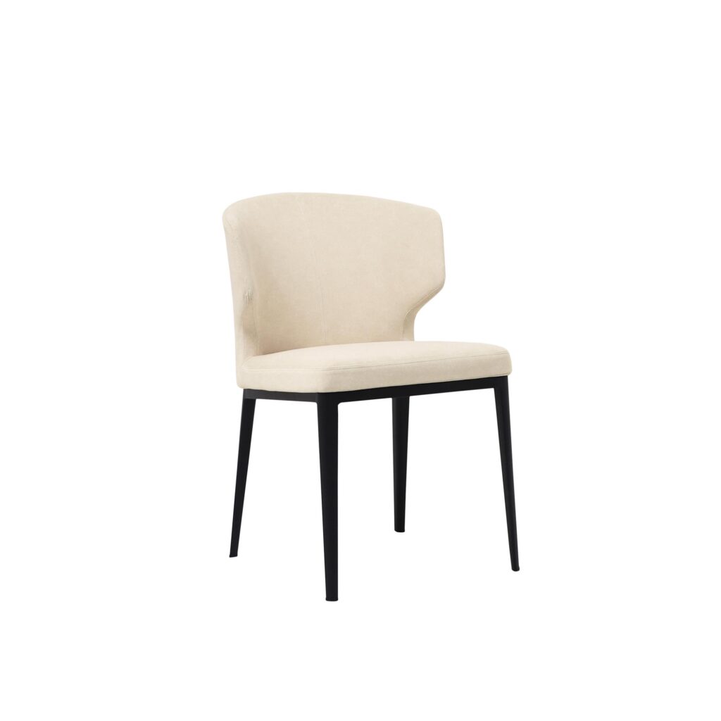 Delaney Dining Chair Warm Beige-Set of Two - Image 2