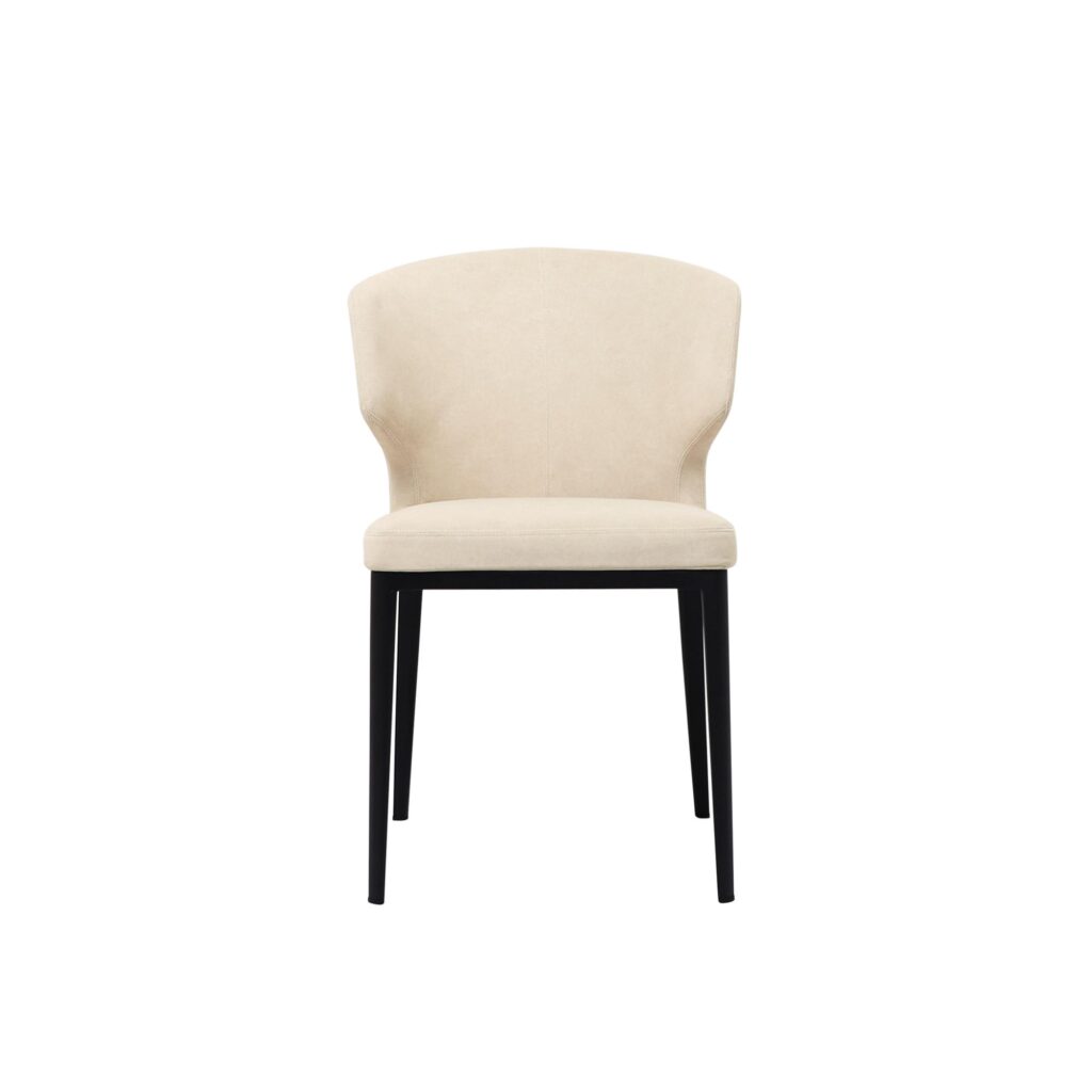 Delaney Dining Chair Warm Beige-Set of Two - Image 4