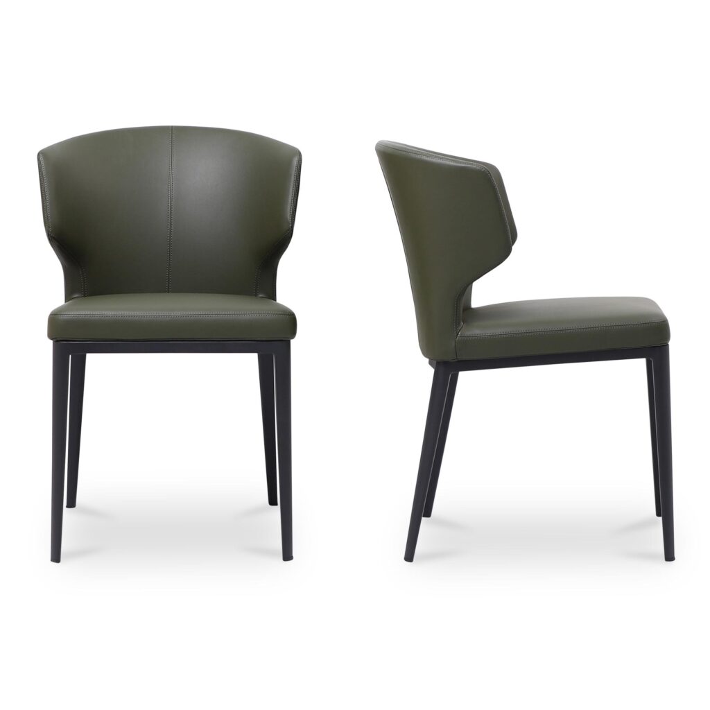 Delaney Dining Chair Dark Green-Set of Two - Image 3