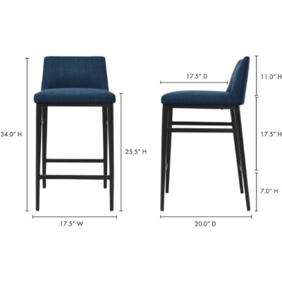 Baron Counter Stool Blue EJ-1031-26 EJ 1031 26 70