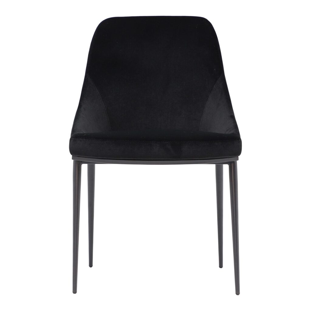 Sedona Dining Chair Shadowed Black Velvet - Set Of Two - Image 4