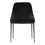 Sedona Dining Chair Shadowed Black Velvet - Set Of Two EJ-1034-02 EJ 1034 02