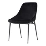 Sedona Dining Chair Shadowed Black Velvet - Set Of Two EJ-1034-02 EJ 1034 02 01