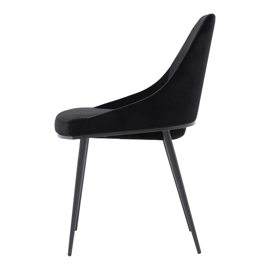 Sedona Dining Chair Shadowed Black Velvet - Set Of Two - Image 6