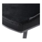 Sedona Dining Chair Shadowed Black Velvet - Set Of Two EJ-1034-02 EJ 1034 02 04