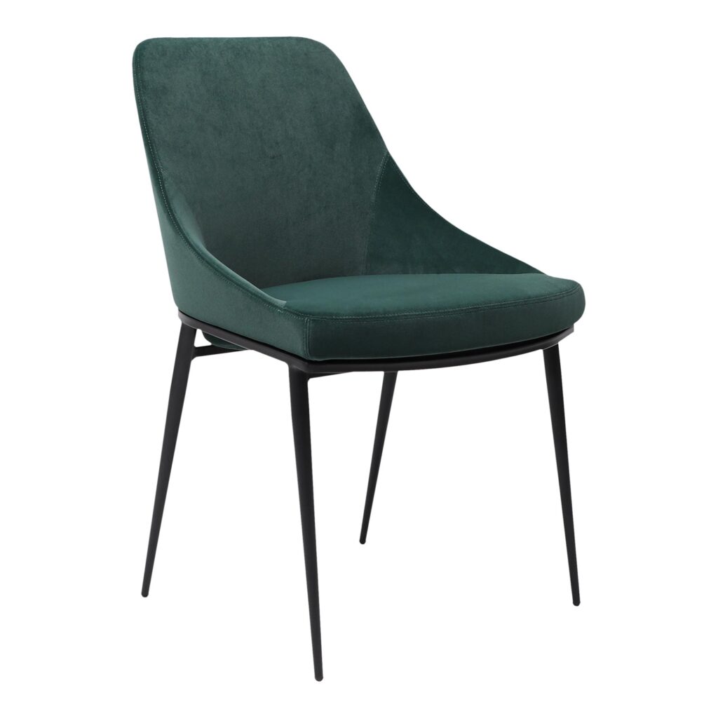 Sedona Dining Chair Green Velvet (Set of 2) EJ-1034-16 EJ 1034 16 01