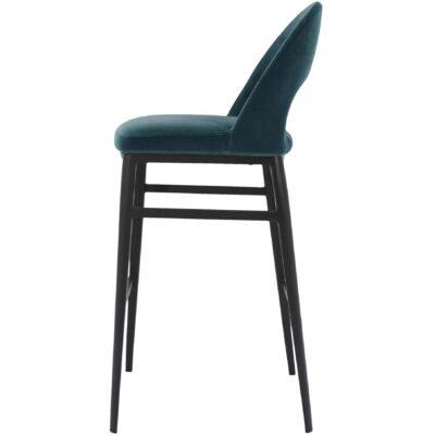 Roger Barstool Teal Velvet EJ-1037-36 EJ 1037 36 02