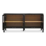 Hannah Sideboard Black EM-1006-02 EM 1006 02 Hannah front open shadsilo