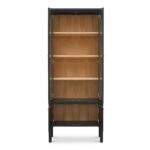 Hannah Tall Cabinet Black EM-1007-02 EM 1007 02 Hannah front open shadsilo