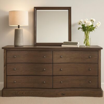 Clarence 6 Drawer Dresser Warm Brown EM-1011-03 EM 1011 03 10