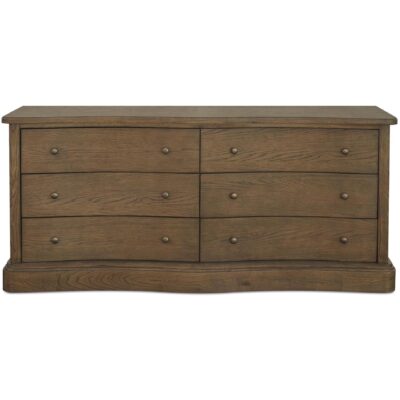 Clarence 6 Drawer Dresser Warm Brown