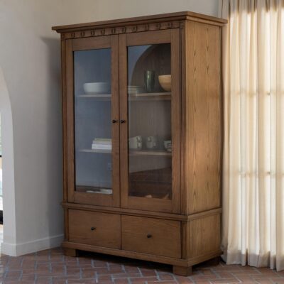 Lillian Tall Cabinet Brown EM-1018-03-0 EM 1018 03 0 01
