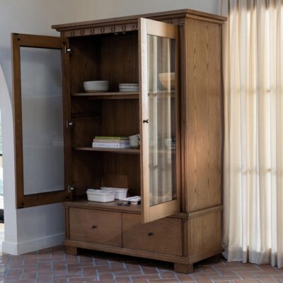 Lillian Tall Cabinet Brown EM-1018-03-0 EM 1018 03 0 02