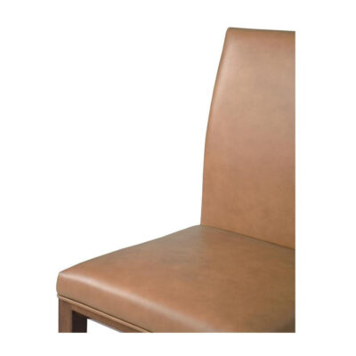 Frankie Dining Chair Tan Leather (Set of Two) 9 Frankie Dining Chair Tan Leather (Set of Two) EQ-1011-03 EQ 1011 03 Frankie closeup shadsilo