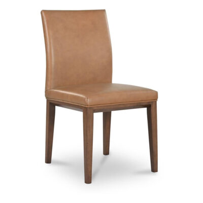 Frankie Dining Chair Tan Leather (Set of Two) 8 Frankie Dining Chair Tan Leather (Set of Two) EQ-1011-03 EQ 1011 03 Frankie diagR shadsilo