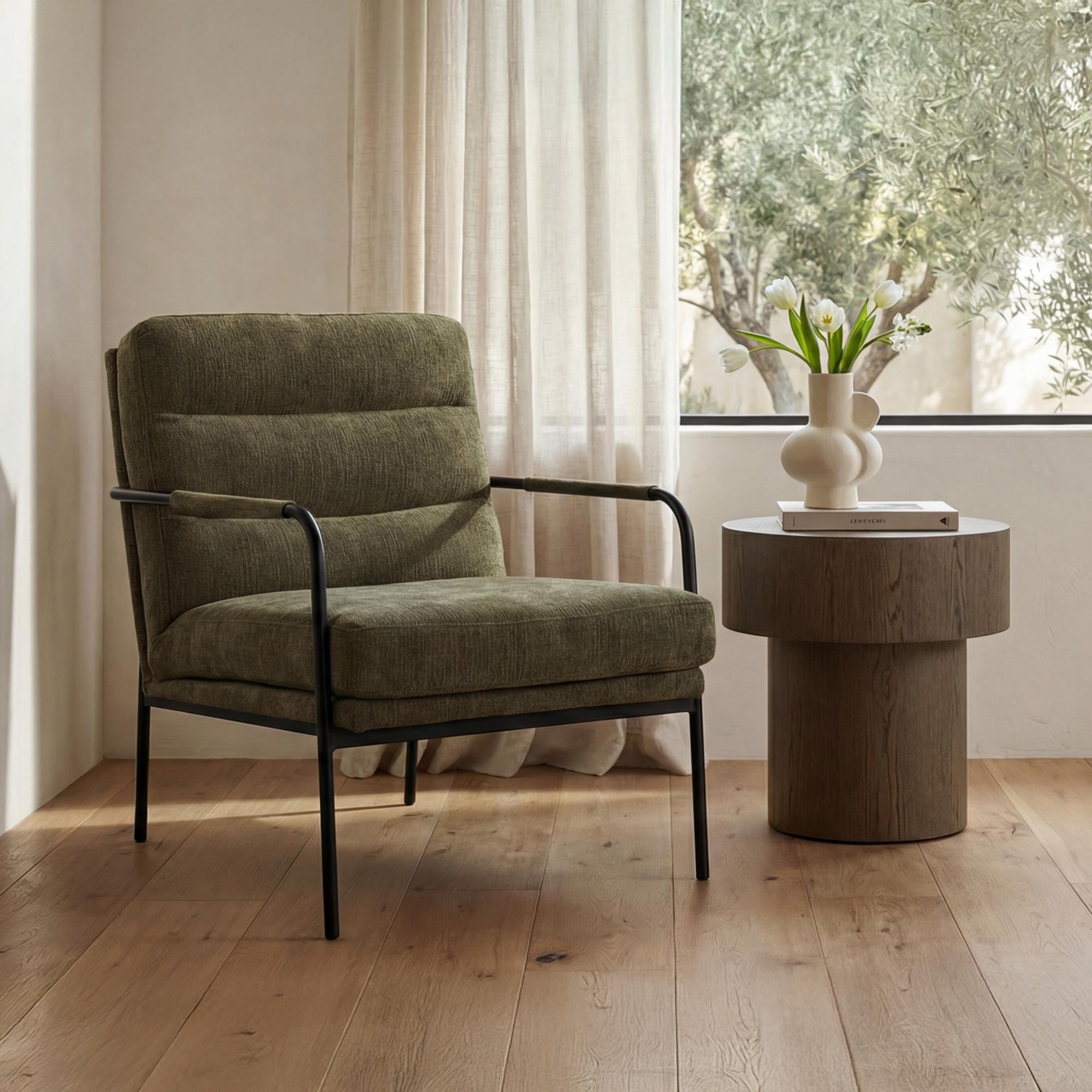 Verlaine Chair Olive 2 Verlaine Chair Olive - Image 2