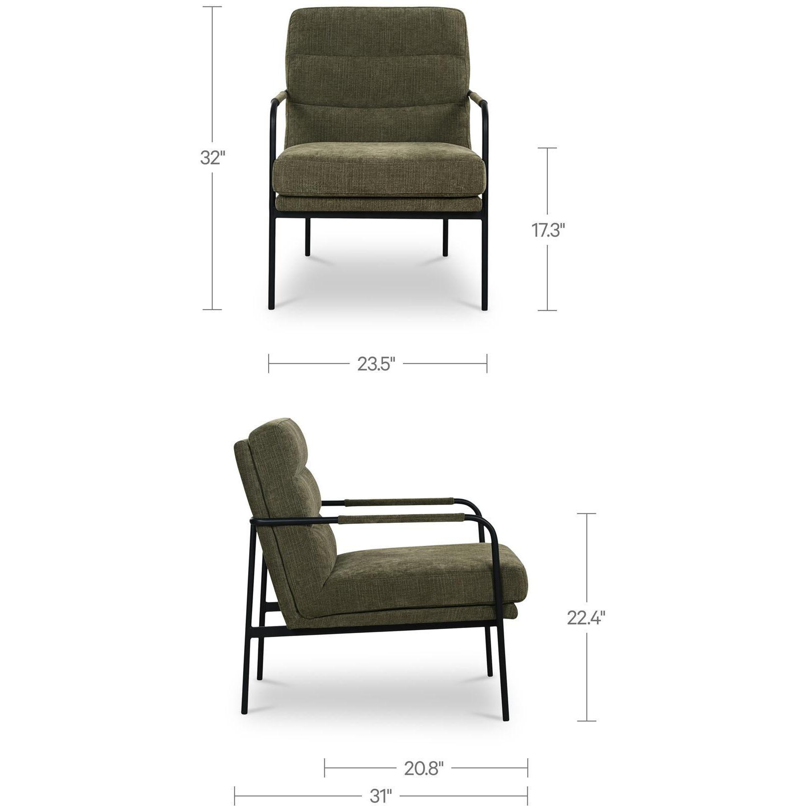 Verlaine Chair Olive 3 Verlaine Chair Olive - Image 3