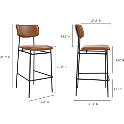 Sailor Barstool Brown EQ-1014-03 EQ 1014 03 70
