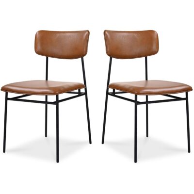 Sailor Dining Chair Brown - Set of Two EQ-1016-03 EQ 1016 03 81