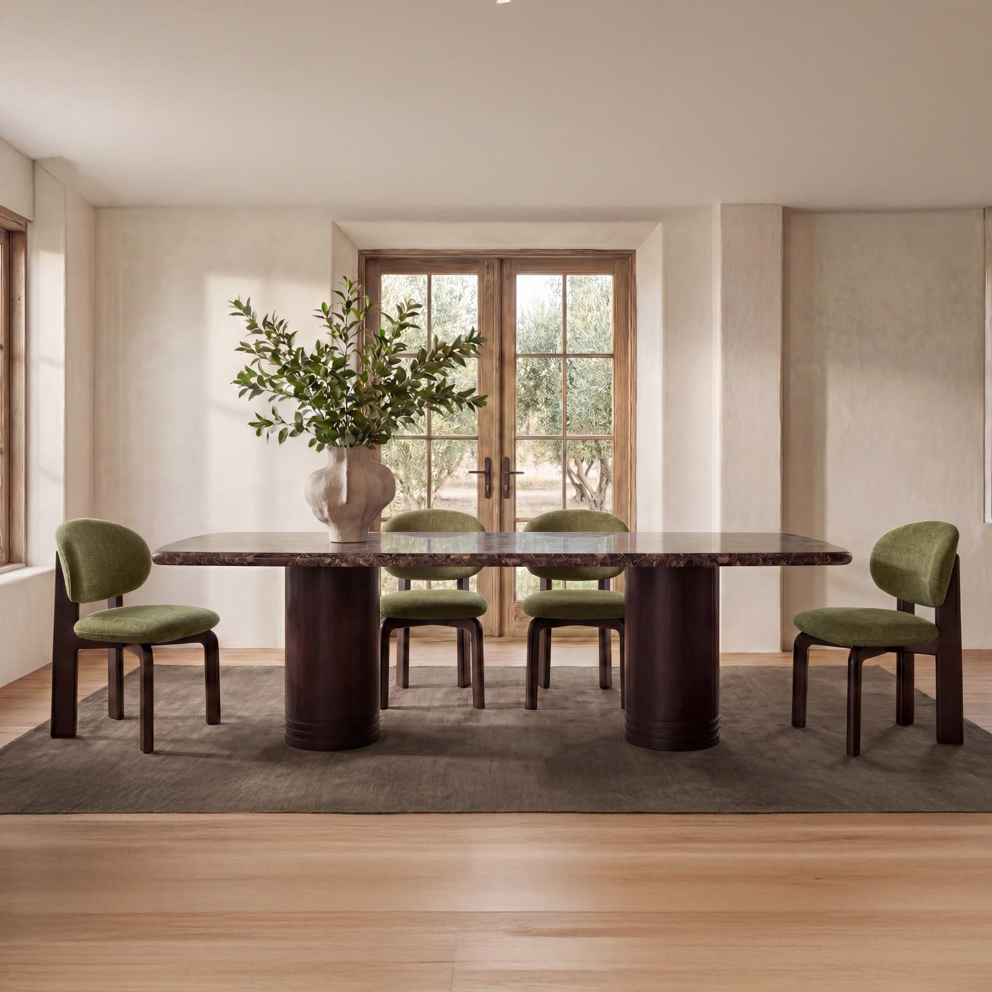 Sami Dining Chair Olive Set of Two 2 Sami Dining Chair Olive Set of Two - Image 2