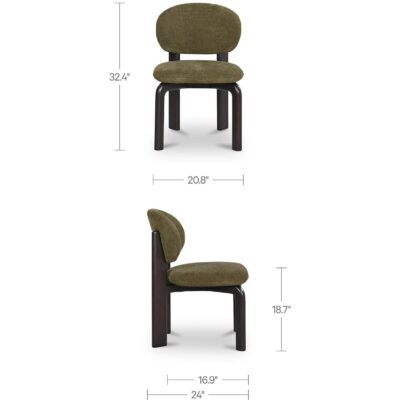 Sami Dining Chair Olive Set of Two 5 Sami Dining Chair Olive Set of Two EQ-1027-27 EQ 1027 27 70 dim