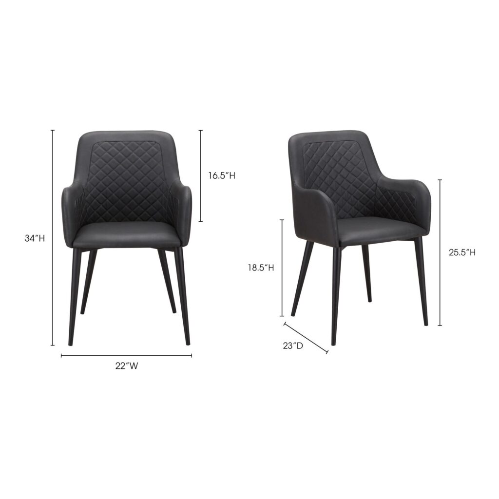 Cantata Dining Chair Black (Set of 2) - Image 11