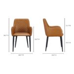 Cantata Dining Chair Tawny Vegan Leather-Set Of Two ER-2040-40 ER 2040 40 70