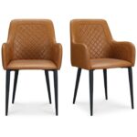 Cantata Dining Chair Tawny Vegan Leather-Set Of Two ER-2040-40 ER 2040 40 81