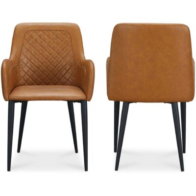 Cantata Dining Chair Tawny Vegan Leather-Set Of Two ER-2040-40 ER 2040 40 82