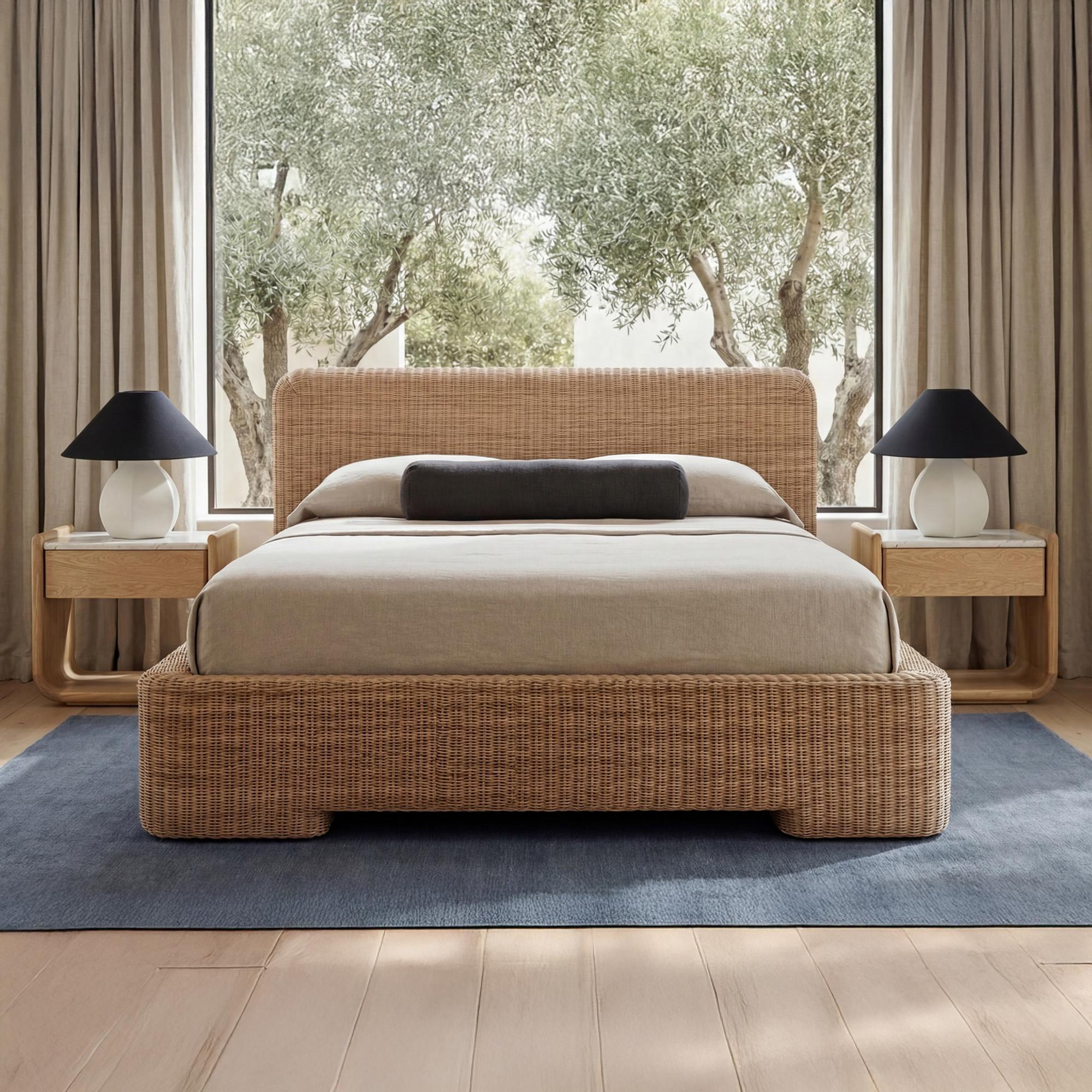 Claudia Bed Queen Natural 2 Claudia Bed Queen Natural - Image 2