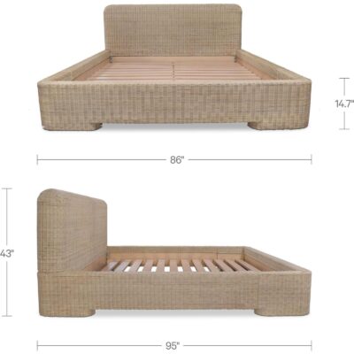 Claudia Bed King Natural 11 Claudia Bed King Natural ET-1004-24-0 ET 1004 24 0 70 dim