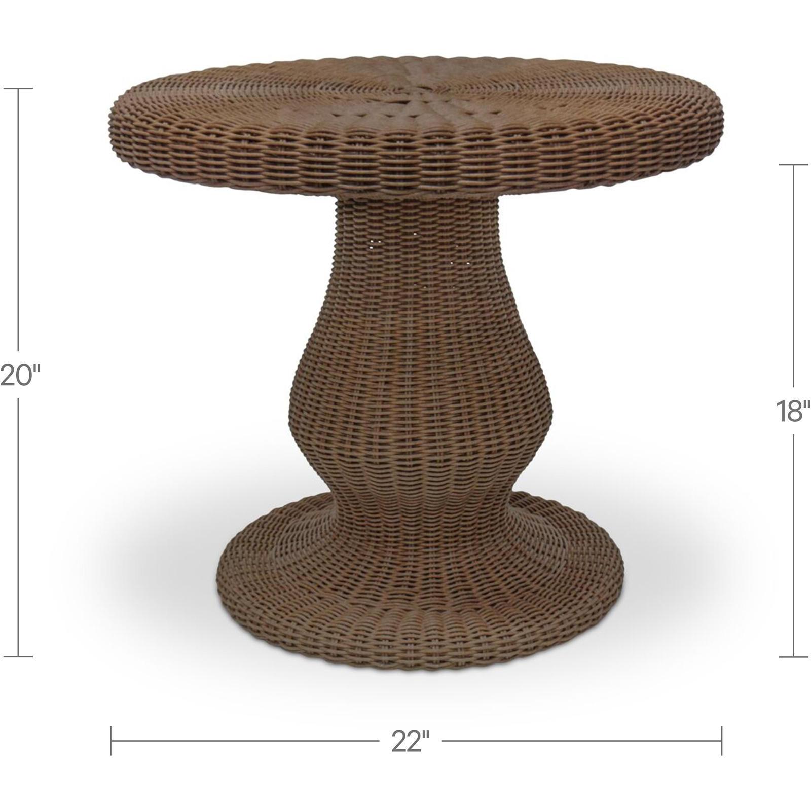 Emmeline Outdoor Side Table Natural 7 Emmeline Outdoor Side Table Natural - Image 7