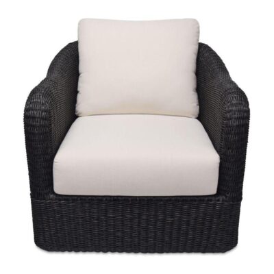 Bodhi Outdoor Swivel Accent Chair  Charcoal