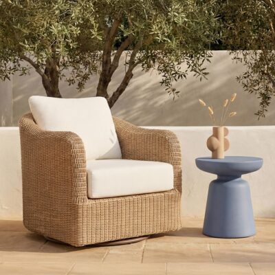 Bodhi Outdoor Swivel Accent Chair Natural ET-1009-24 ET 1009 24 10