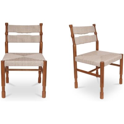 Raf Outdoor Dining Chair Natural - Set Of Two