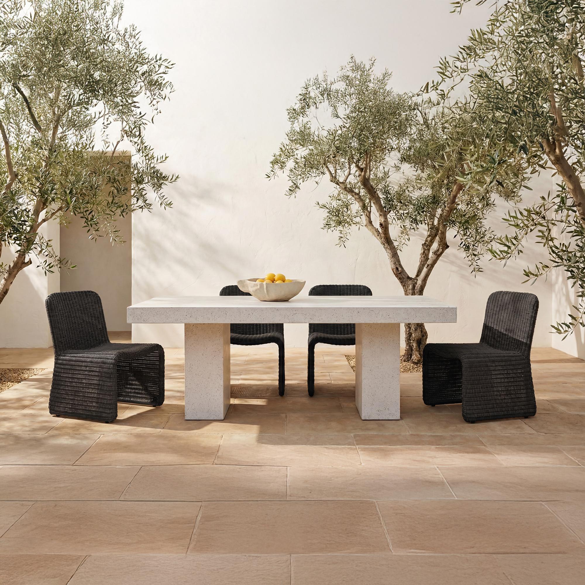 Ella Outdoor Dining Chair Charcoal-Set of Two 2 Ella Outdoor Dining Chair Charcoal-Set of Two - Image 2