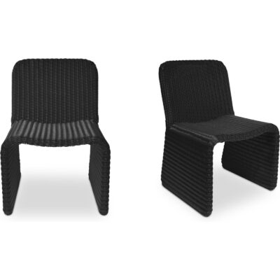 Ella Outdoor Dining Chair Charcoal-Set of Two