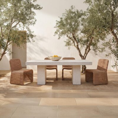 Ella Outdoor Dining Chair Natural-Set of Two ET-1012-24 ET 1012 24 10