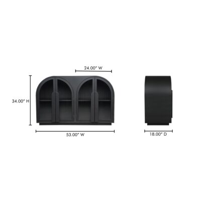 Salone Cabinet Black EW-1007-02 EW 1007 02 70