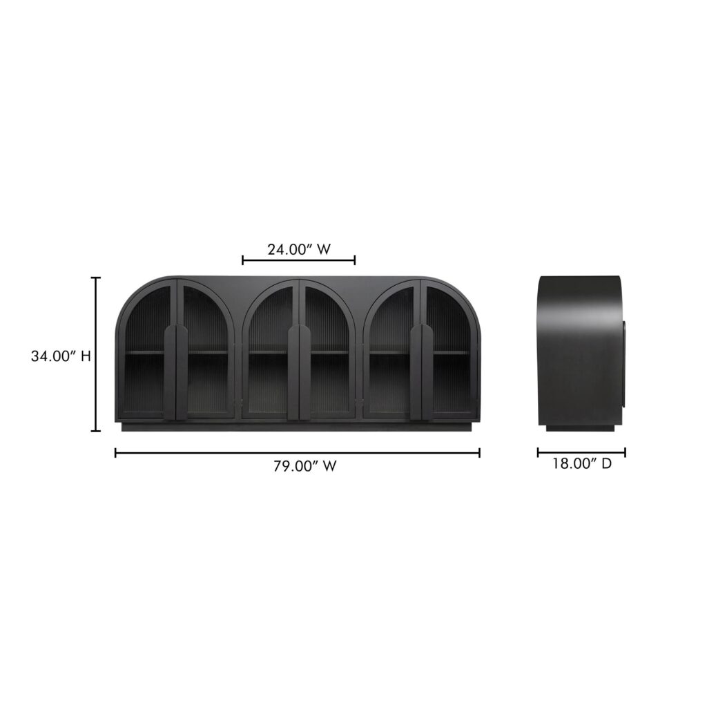 Salone Sideboard Black - Image 14