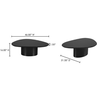 Eden Coffee Table Black Lacquer EW-1017-02-0 EW 1017 02 0 70