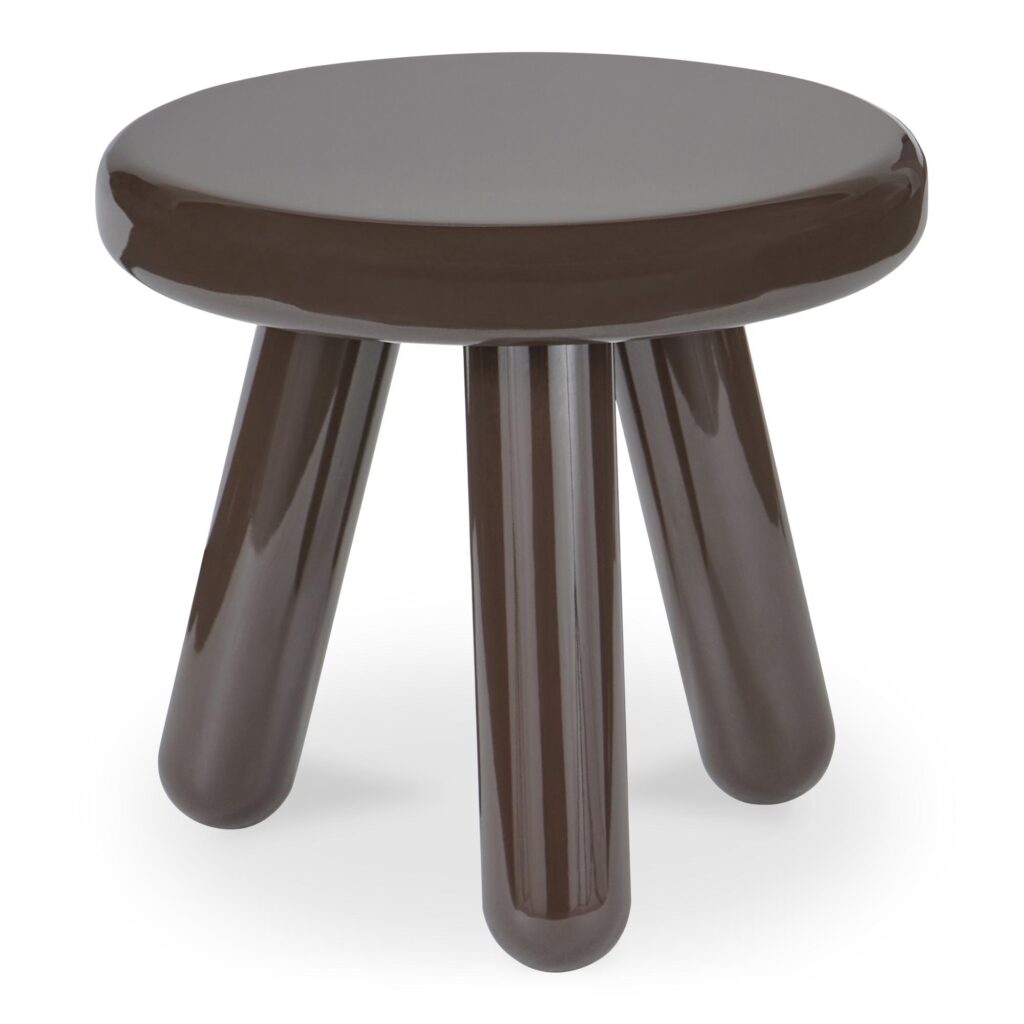 Joy Accent Table Dark Brown Lacquer - Image 3
