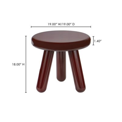 Joy Accent Table Deep Red Lacquer 17 Joy Accent Table Deep Red Lacquer EW-1020-22 EW 1020 22 70