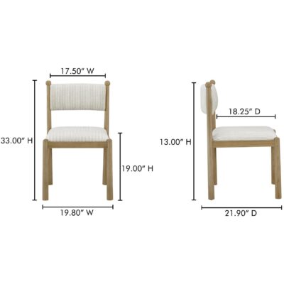 Villetta Dining Chair Stripe - Set of Two 19 Villetta Dining Chair Stripe - Set of Two EW-1032-37 EW 1032 37 70