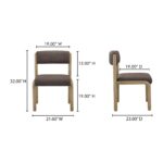 April Dining Chair Deep Brown - Set Of Two EW-1033-20 EW 1033 20 70