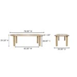 Milo Small Dining Table Oak FC-1001-24-0 FC 1001 24 0 70