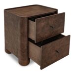 Gibson Nightstand Dark Brown FC-1011-20 FC 1011 20 Gibson diagR open shadsilo